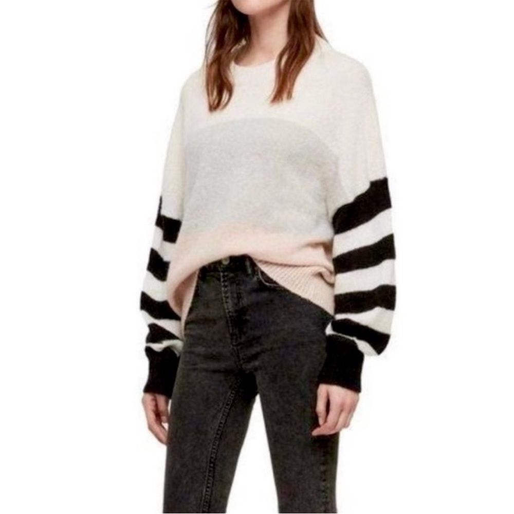 AllSaints Nicoli Colorblock Striped Jumper Size Small